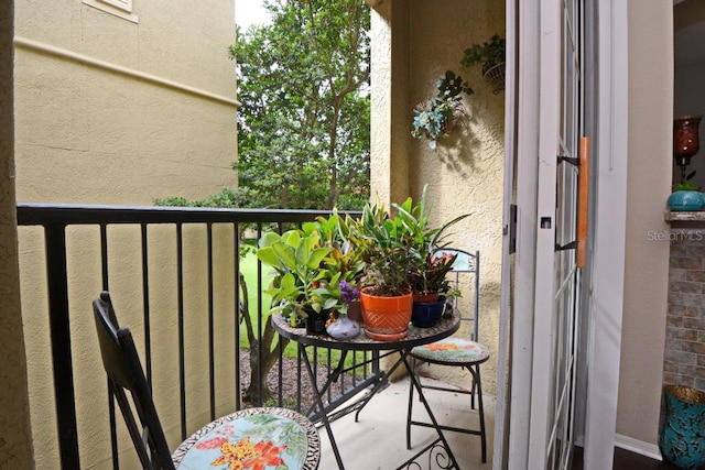 view of balcony