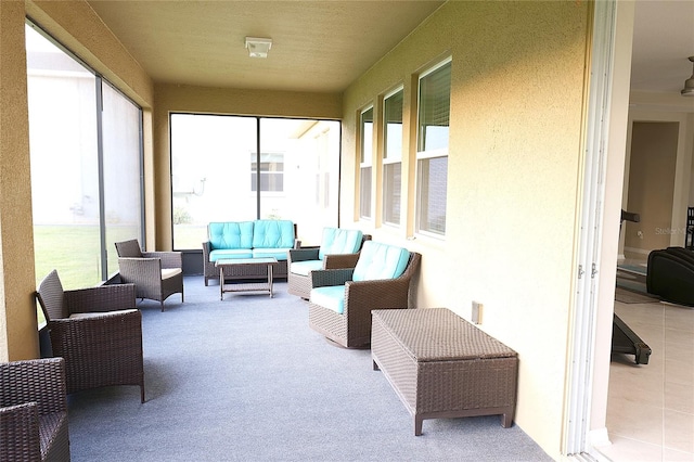 view of sunroom / solarium