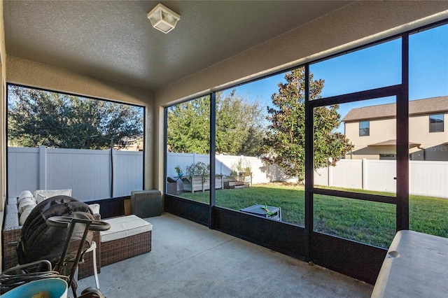 view of sunroom / solarium