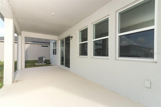 view of patio / terrace with central AC