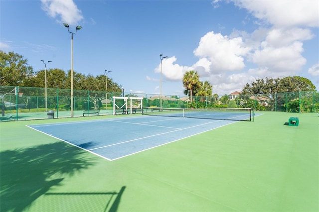 view of tennis court