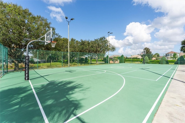 view of sport court