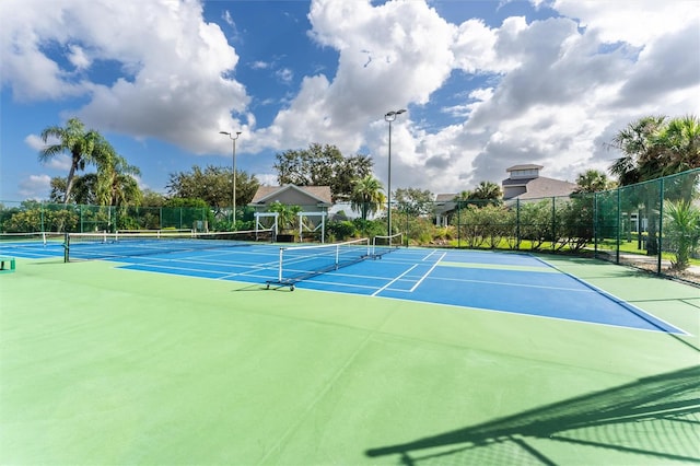 view of sport court