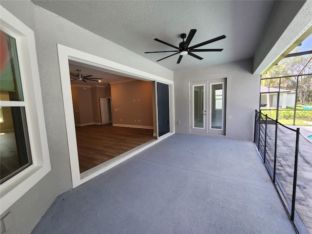 view of patio / terrace featuring french doors