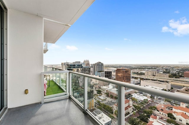 view of balcony