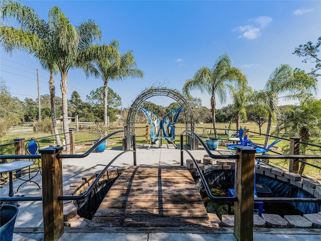 view of jungle gym