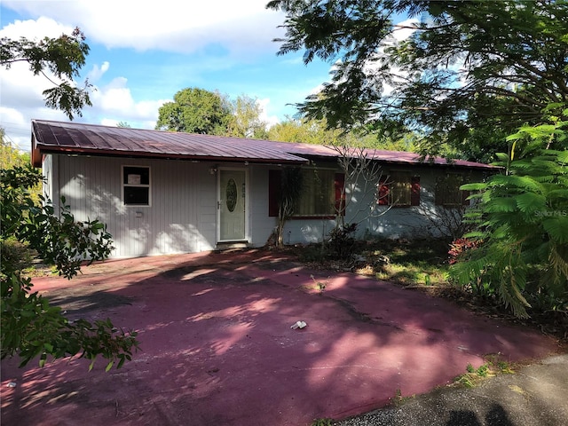 view of ranch-style home