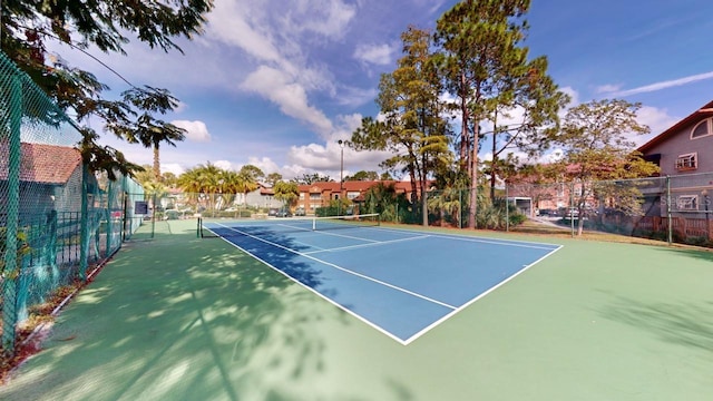 view of tennis court