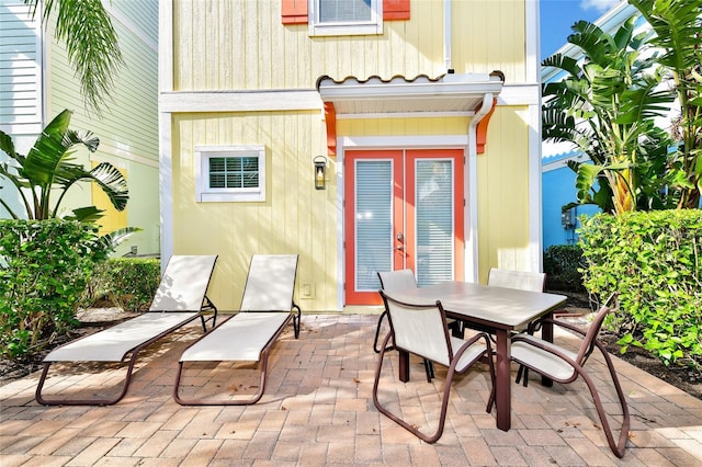 view of patio / terrace with french doors