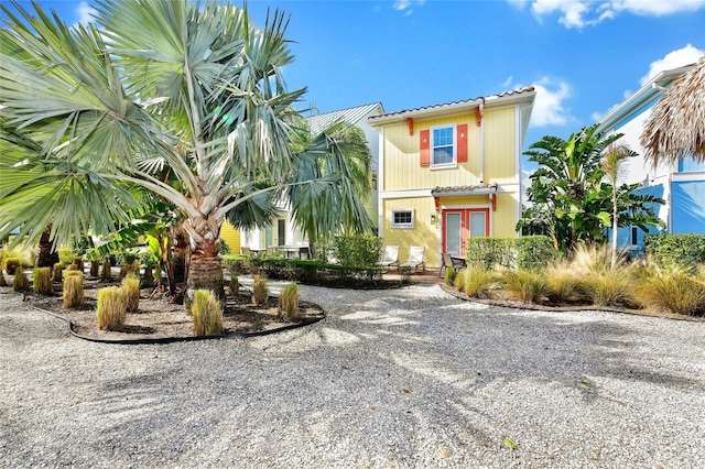 view of front of property with french doors