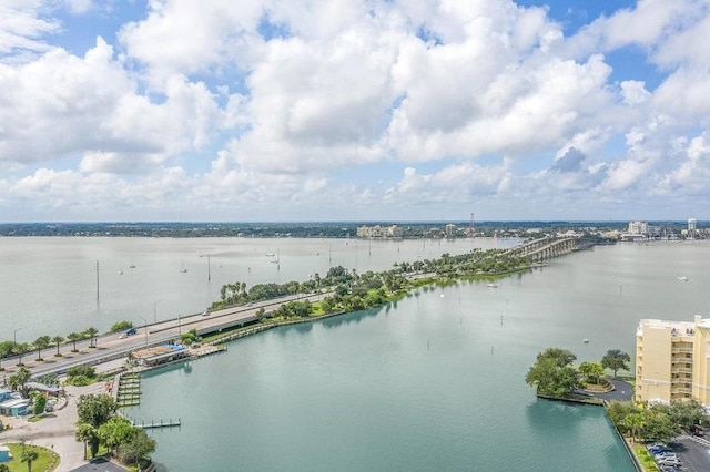 134 Starboard Ln Unit 705, Merritt Island, FL 32953 - water view featuring a notable bridge