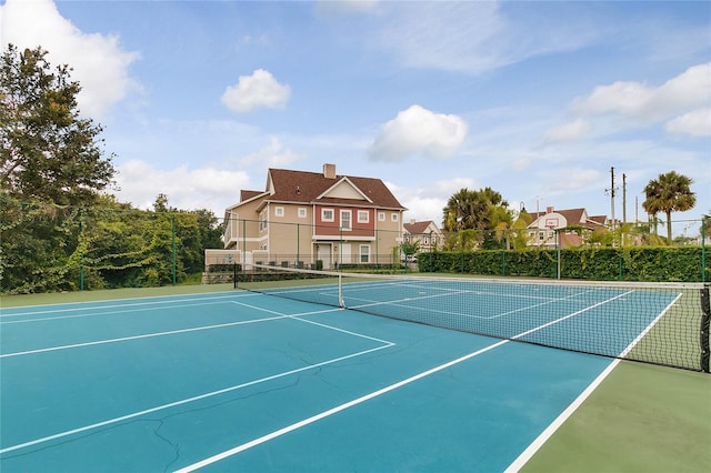 view of sport court