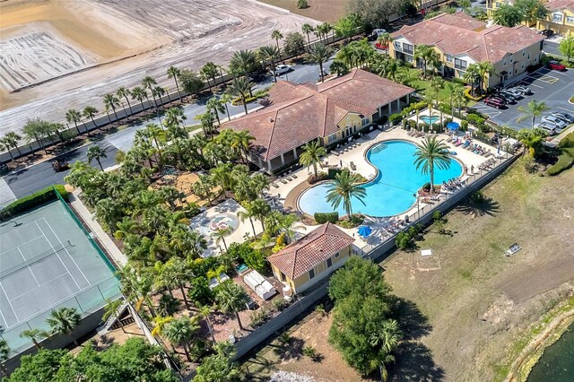 2856 Oakwater Dr Unit 2856, Kissimmee, FL 34747 - drone / aerial view of a pool area