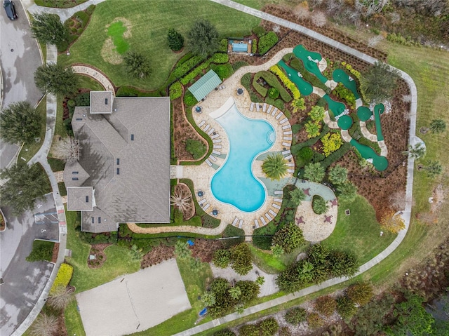 birds eye view of property