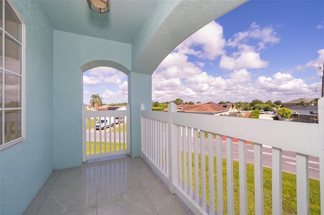 view of balcony