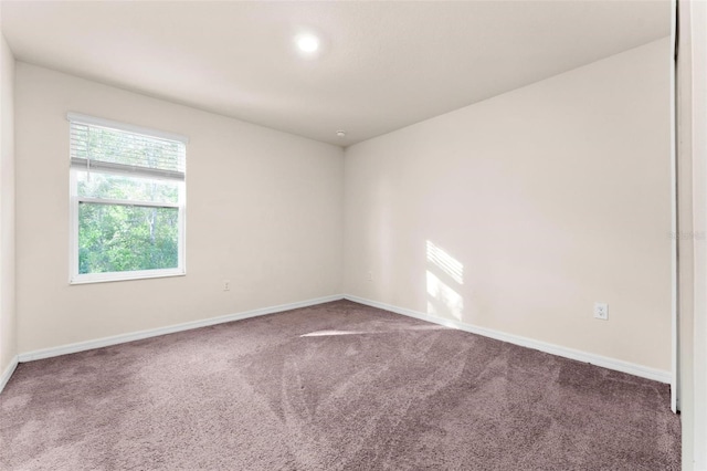 unfurnished room with carpet flooring