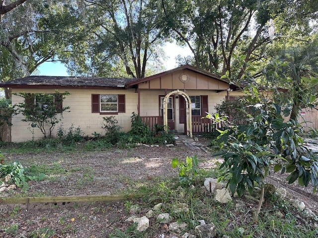 view of ranch-style house