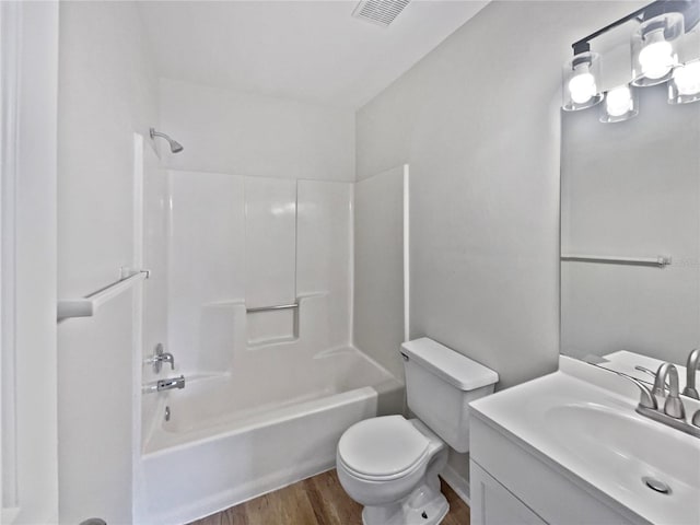 5119 Timber Ridge Trl, Ocoee, FL 34761 - full bath with wood finished floors, toilet, shower / tub combination, and vanity