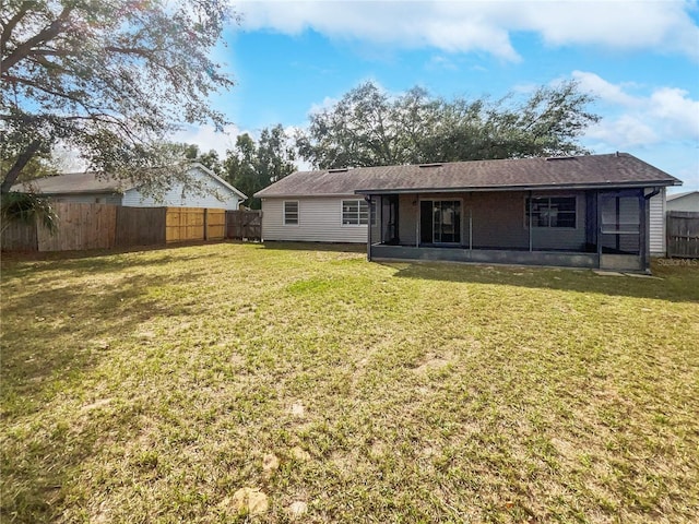 5119 Timber Ridge Trl, Ocoee, FL 34761 - rear view of property with a sunroom