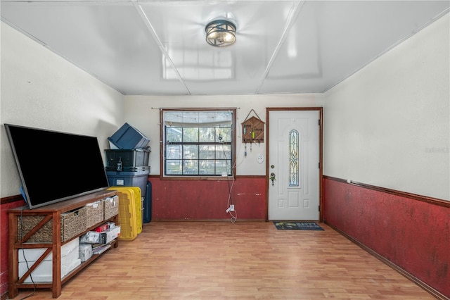 entryway featuring hardwood / wood-style floors