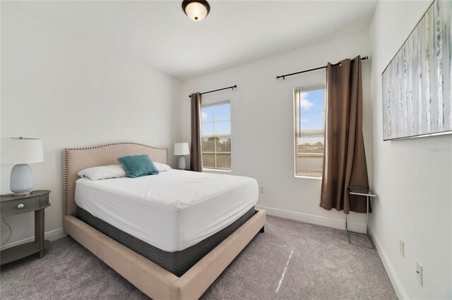 bedroom with carpet floors