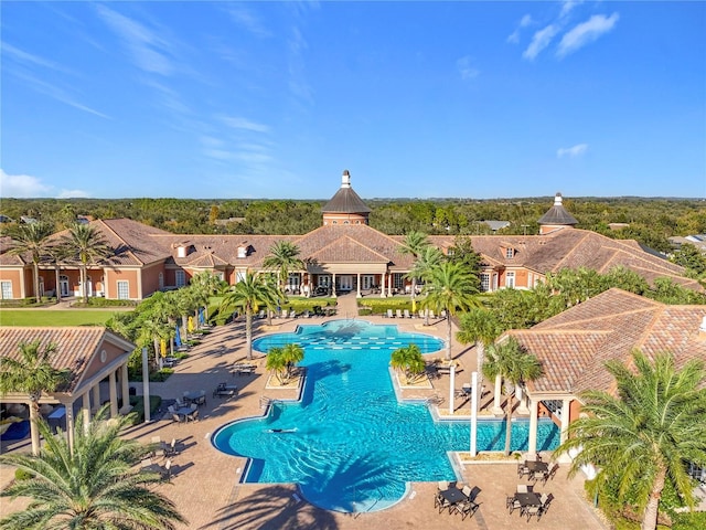 pool featuring a patio