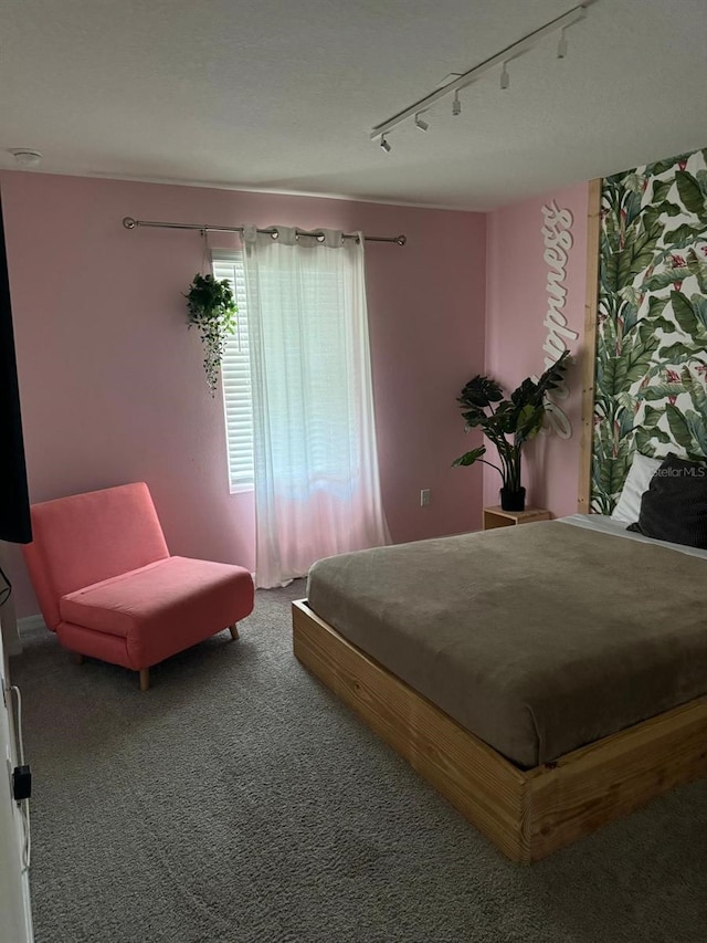 bedroom with carpet floors