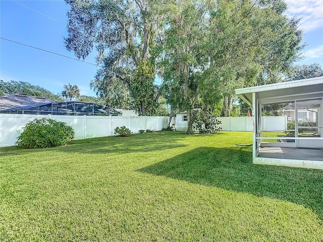 view of yard featuring a patio