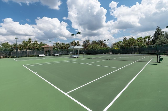 view of sport court