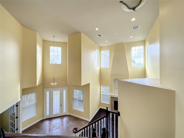 foyer entrance featuring hardwood / wood-style flooring