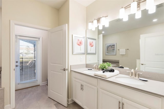 bathroom with vanity