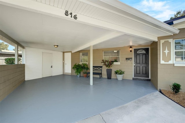 view of entrance to property