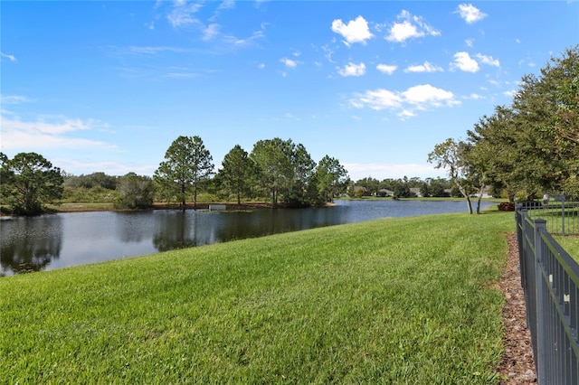 property view of water