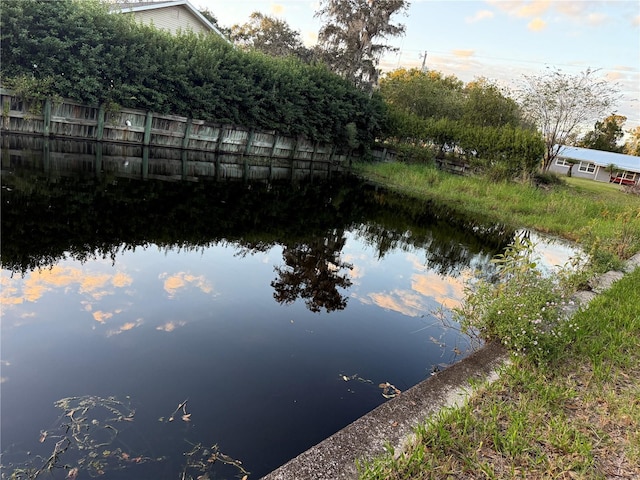 view of water feature