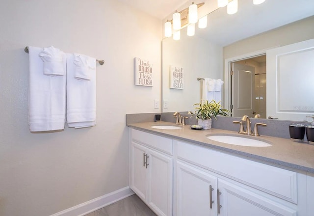 bathroom featuring vanity