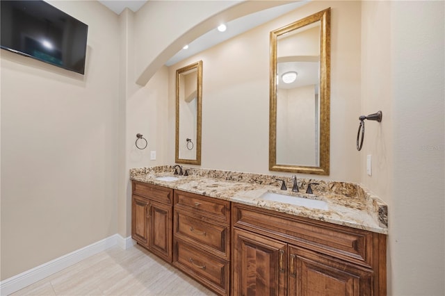 bathroom with vanity