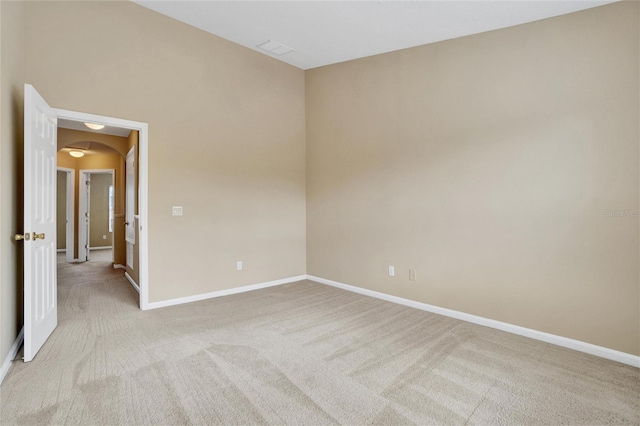 view of carpeted empty room