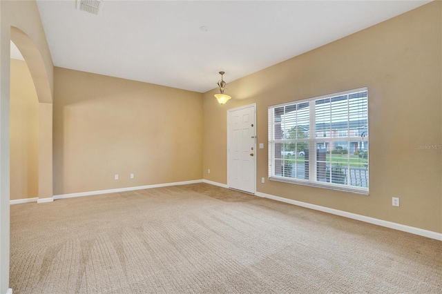 view of carpeted empty room