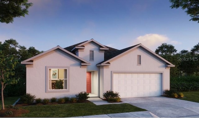 front facade featuring a garage