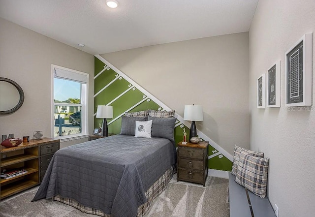 bedroom featuring carpet flooring