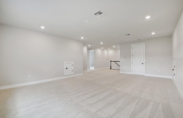 empty room with light carpet