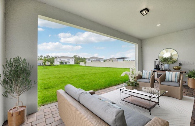 view of patio / terrace with outdoor lounge area