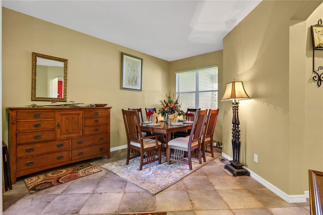 view of dining area