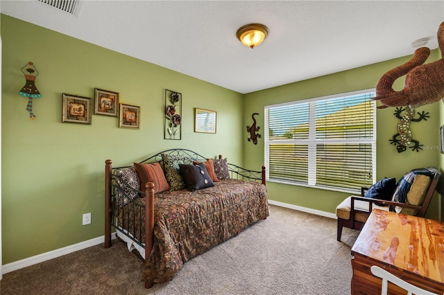 bedroom featuring carpet flooring