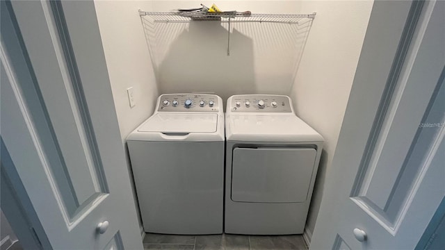 laundry room featuring washer and dryer