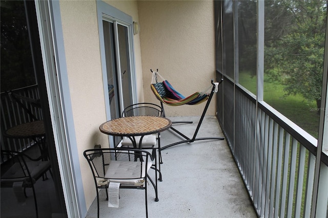 view of sunroom / solarium