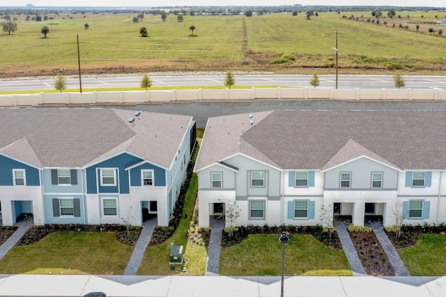 drone / aerial view featuring a rural view