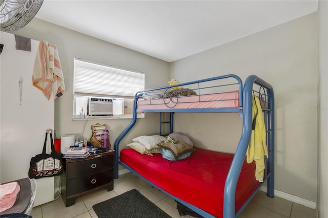 view of tiled bedroom