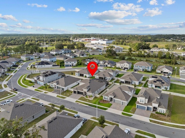 bird's eye view featuring a residential view