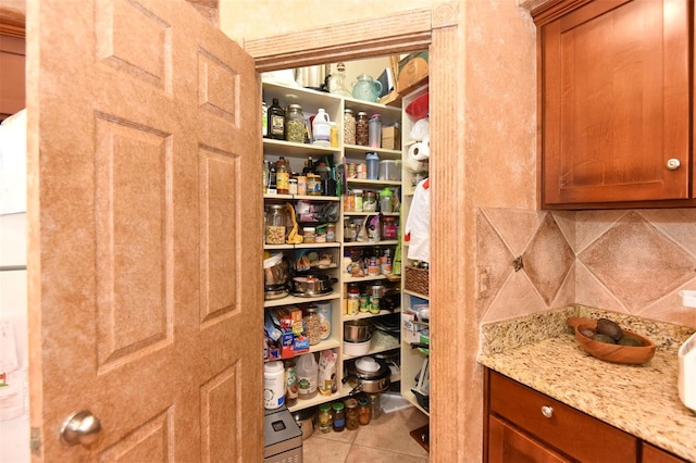 view of pantry